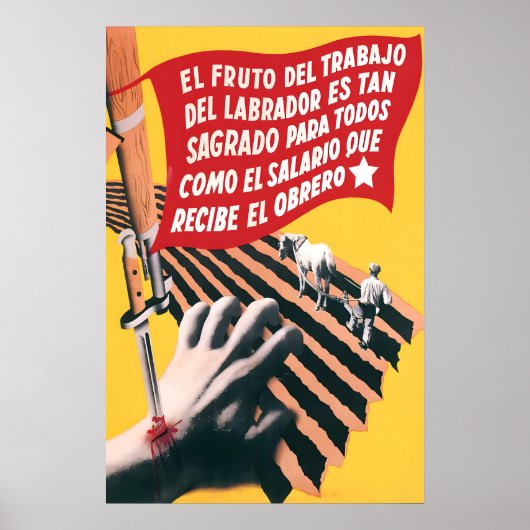 Spanish Civil War Communist Poster The fruit of ポスター (正面)