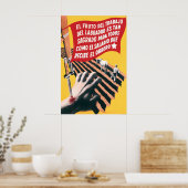 Spanish Civil War Communist Poster The fruit of ポスター (キッチン)