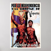 Spanish Civil War Popular Front Poster All ポスター (正面)
