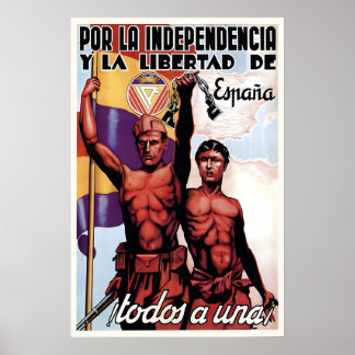 Spanish Civil War Popular Front Poster All ポスター