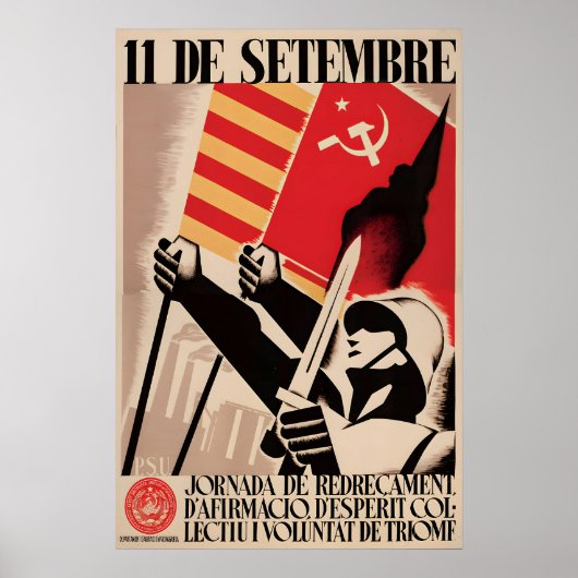 Spanish Civil War Poster  A day of affirmation ポスター (正面)