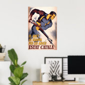 Spanish Civil War Poster Catalan State Propaganda ポスター (ホームオフィス)