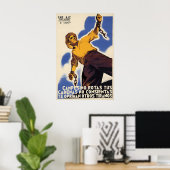 Spanish Civil War Poster Peasant, break your ポスター (ホームオフィス)