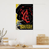 Spanish Civil War Poster Who works against unity ポスター (キッチン)