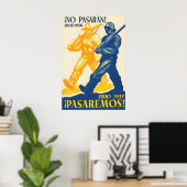 Spanish Civil War Propaganda  Poster No pasaran ポスター (ホームオフィス)