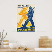Spanish Civil War Propaganda  Poster No pasaran ポスター (キッチン)