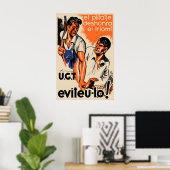 Spanish Civil War Propaganda Poster Robbery ポスター (ホームオフィス)