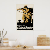 Spanish Civil War Propaganda Poster The army of ポスター (キッチン)