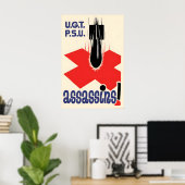 Spanish Civil War Propaganda Poster UGT PSU ポスター (ホームオフィス)