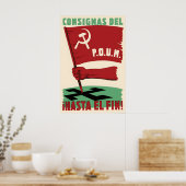 Spanish Civil War Propaganda Poster Until the end! ポスター (キッチン)