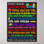 Spanish Classroom Poster ポスター (正面)
