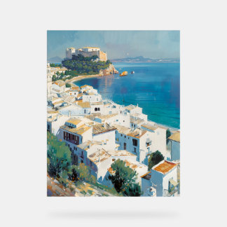 Spanish coastal town  アクリルサイン