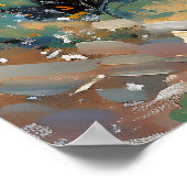 Spanish coastal town  ポスター (角)