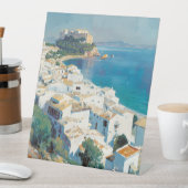 Spanish coastal town  台座サイン (インサイチュ)