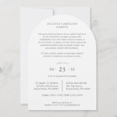 Spanish Cute Blue Pink Floral Quinceañera Tiara 招待状 (裏面)