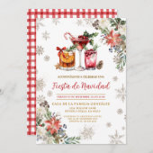Spanish Fiesta de Navidad Christmas  招待状 (正面/裏面)