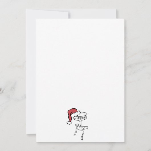 Spanish Fiesta De Navidad Christmas Cocktail Party 招待状 (裏面)