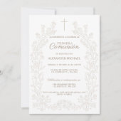 Spanish First Holy Communion Primera Comunion 招待状 (正面)