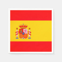 Spanish Flag Paper Napkins スタンダードカクテルナプキン