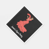 Spanish Flamenco Dancer with Fan スタンダードランチョンナプキン (角)