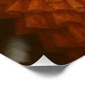 Spanish Flamenco Lady | Portrait with Mantilla ポスター (コーナー)