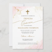 Spanish Girl First Holy Communion Primera Comunion 招待状 (正面)