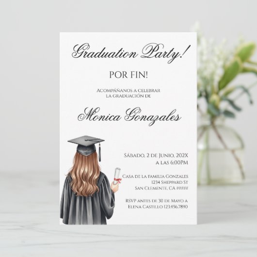 Spanish graduation  招待状 (スタンド正面)