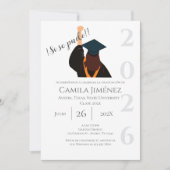 Spanish Graduation Invitation: Class of 2026 招待状 (正面)