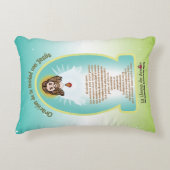 Spanish GRN Bg Kids FOL Mary Icon + Unity Prayer  アクセントクッション (正面)