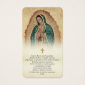 Spanish Guadalupe Prayer Memorial Photo Cards (正面)