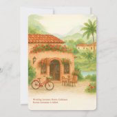 Spanish Hacienda Destination wedding Save the Date 招待状 (裏面)
