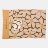 Spanish Hello Autumn Fall Vibes Personalize キッチンタオル (横)