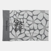 Spanish Hello Autumn Fall Vibes Personalize キッチンタオル (横)