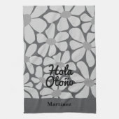 Spanish Hello Autumn Fall Vibes Personalize キッチンタオル (縦)