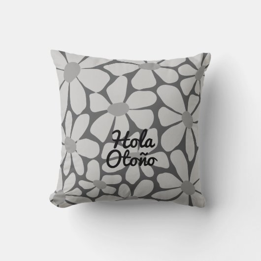 Spanish Hello Autumn Fall Vibes Personalize クッション (正面)