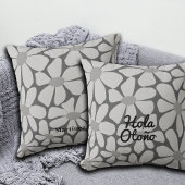 Spanish Hello Autumn Fall Vibes Personalize クッション