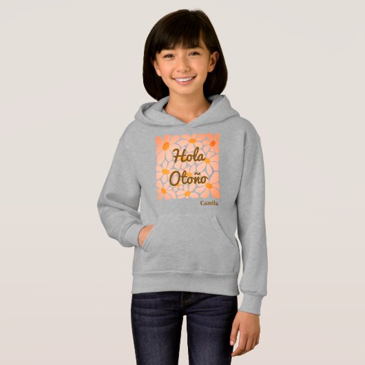 Spanish Hello Autumn Fall Vibes Personalize Kids' (正面フル)