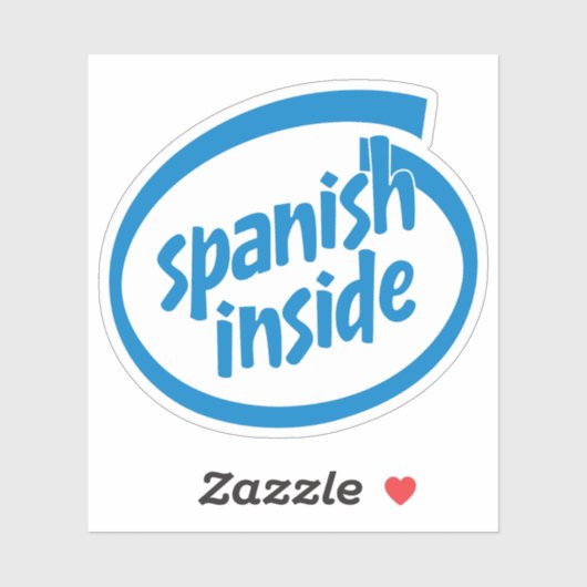 Spanish inside シール (シート)