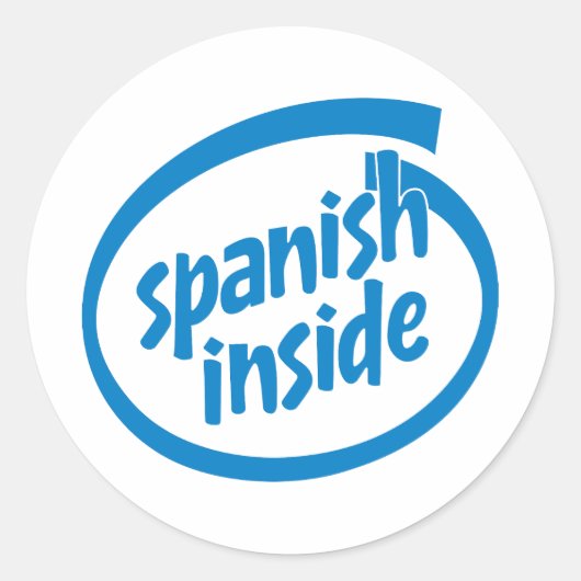 Spanish inside ラウンドシール (正面)