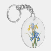 Spanish iris by Pierre-Joseph Redouté キーホルダー (正面左)
