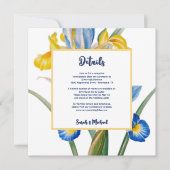 Spanish iris by Pierre-Joseph Redouté  招待状 (正面)