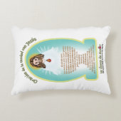 Spanish Kids FOL Mama Mary Icon + Unity Prayer  アクセントクッション (正面)