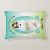 Spanish Kids FOL Mama Mary Icon + Unity Prayer  アクセントクッション (正面)