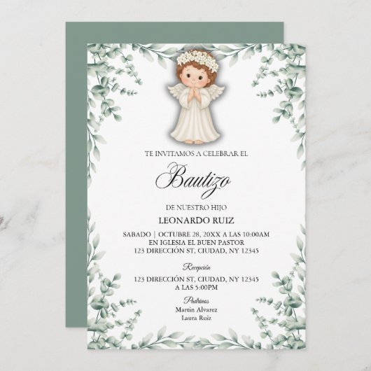 Spanish Little Angel 招待状 (正面/裏面)