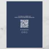 Spanish Medical Clinic Doctor Logo QR Code チラシ (裏面)