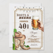 Spanish Mexican Cowboy Adult Man 招待状 (正面)