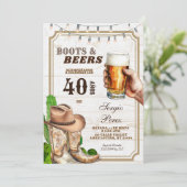 Spanish Mexican Cowboy Adult Man 招待状 (スタンド正面)