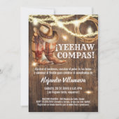 Spanish Mexican Cowboy Cumpleaños Vaquero 招待状 (正面)