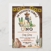 Spanish Mexican Wild West Cowboy turning one 招待状 (正面)