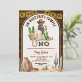 Spanish Mexican Wild West Cowboy turning one 招待状 (スタンド正面)